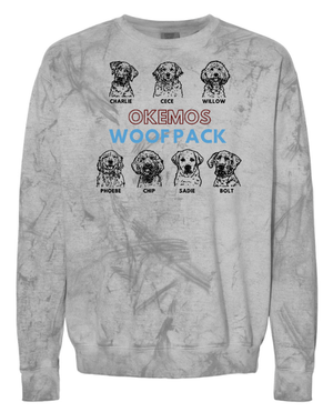 Custom Apparel - Screen Printing - Woof Pack Holidays - Colorblast Crewneck Sweatshirt - Woof Pack Holidays - 16953