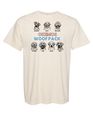 Custom Apparel - Screen Printing - Woof Pack Holidays - Garment Dyed Heavyweight T-Shirt - Woof Pack Holidays - 16953