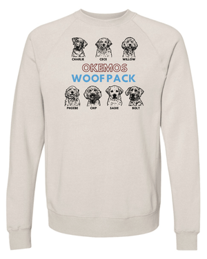 Custom Apparel - Screen Printing - Woof Pack Holidays - Special Blend Crewneck Raglan Sweatshirt - Woof Pack Holidays - 16953