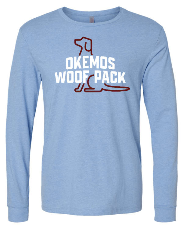 Custom Apparel - Screen Printing - Woof Pack Holidays - Unisex Long Sleeve T-Shirt - Woof Pack Holidays - 16953