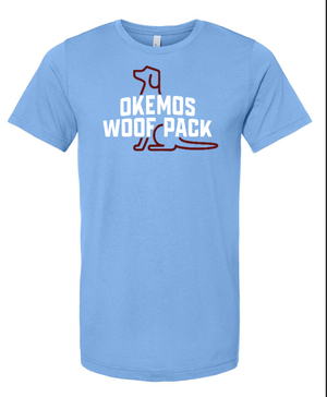 Custom Apparel - Screen Printing - Woof Pack Holidays - Unisex T-Shirt (Pink / Blue) - Woof Pack Holidays - 16953
