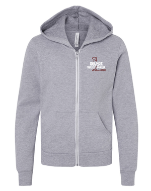 Custom Apparel - Screen Printing - Woof Pack Holidays - Youth Fleece Full Zip Hoodie - Woof Pack Holidays - 16953