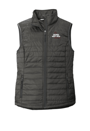 Custom Apparel - Screen Printing - Woof Pack - Ladies Packable Puff Vest - Woof pack - 14985