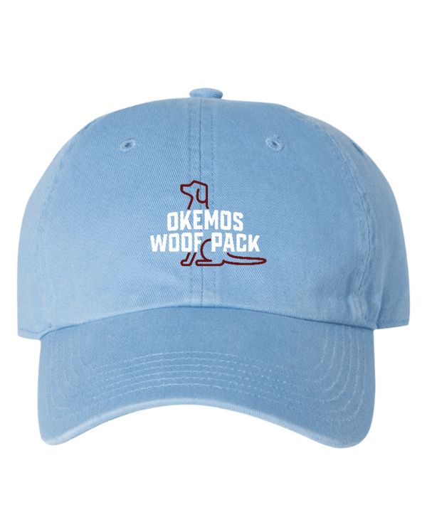 Custom Apparel - Screen Printing - Woof Pack - Washed Chino Dad Hat - Woof pack - 14985