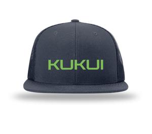 Custom Printed Apparel | Wool Blend Flat Bill Snapback Trucker Hat | Kukui - Kukui
