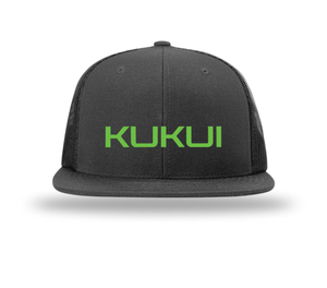 Custom Printed Apparel | Wool Blend Flat Bill Snapback Trucker Hat | Kukui - Kukui