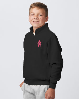 Lansing Gladiators Fall Shop 2026 Quarter Zip Black front view