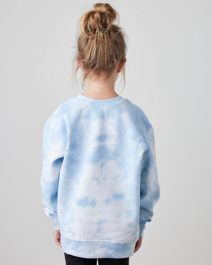 Bennett Woods Spirit Wear Fall 2026 Crewneck Sky Blue Tie Dye back view