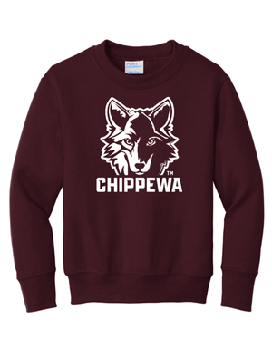 Custom Printed Apparel | Youth Crewneck Sweatshirt | Chippewa Middle School - Chippewa Middle School