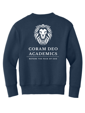 Custom Printed Apparel | Youth Crewneck Sweatshirt | Coram Deo Academics - Coram Deo 2026 - 19830