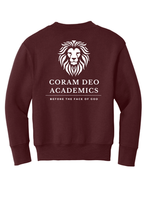 Custom Printed Apparel | Youth Crewneck Sweatshirt | Coram Deo Academics - Coram Deo 2026 - 19830