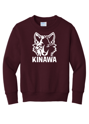Custom Printed Apparel | Youth Crewneck Sweatshirt | Kinawa Middle School - Kinawa Middle School