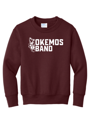 Custom Printed Apparel | Youth Crewneck Sweatshirt | Okemos Band - Okemos Band - 19961