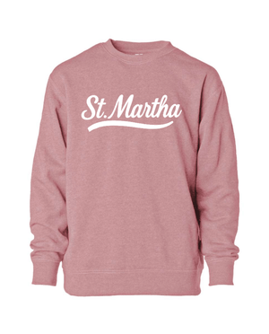 Custom Printed Apparel | Youth Crewneck Sweatshirt - Orchid | St. Martha School Spirit Wear - St. Martha OD