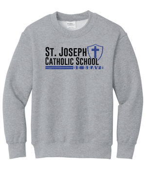 Custom Printed Apparel | Youth Crewneck Sweatshirt | St. Joseph Catholic School - St. Joseph Catholic School
