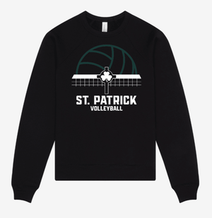 Custom Printed Apparel | Youth Custom Crewneck - Raglan | St. Patrick Volleyball - SP Vball - 19723