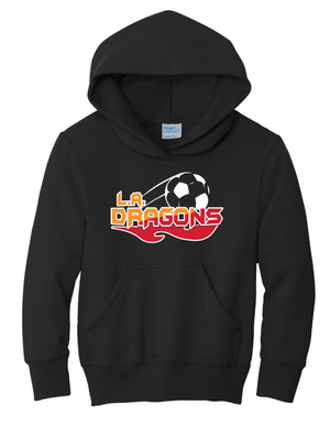 Custom Printed Apparel | Youth Custom Hoodie - Black | LA Dragons - LA Dragons - 19284