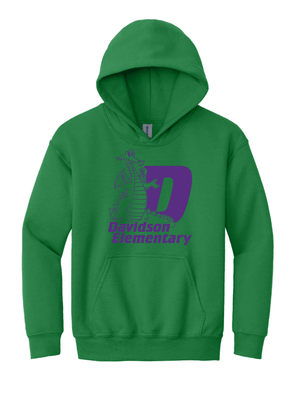 Custom Printed Apparel | Youth Custom Hoodie | Davidson Elementary - Davidson Elementary - 19765