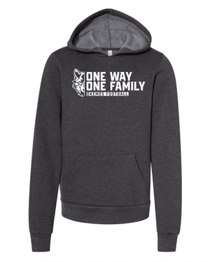Custom Printed Apparel | Youth Custom Hoodie - One Way One Family | Okemos Football - Okemos Football - 19518
