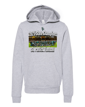 Custom Printed Apparel | Youth Custom Hoodie | St. Patrick Football - 2025 State Champs - SP Football State Champs - 18873