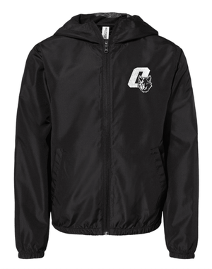 Custom Printed Apparel | Youth Custom Jacket - Black Windbreaker | Okemos Public Montessori - OPM Spring - 19289