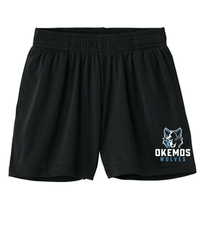 Custom Printed Apparel | Youth Custom Shorts with Pockets - Black | Hiawatha Elementary - Hiawatha - 19349