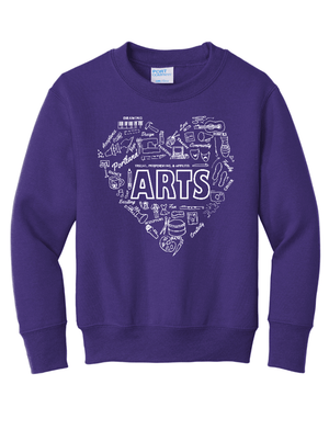 Custom Printed Apparel | Youth Custom Sweatshirt - Crewneck | Portland 50th Arts Fest - 50th Arts Fest - 18859