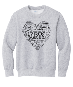 Custom Printed Apparel | Youth Custom Sweatshirt - Crewneck | Portland 50th Arts Fest - 50th Arts Fest - 18859