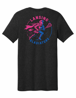Custom Printed Apparel | Youth Custom T-Shirt - Black | Lansing Gladiators - Lansing Gladiators - 19512