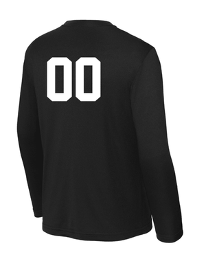 Custom Printed Apparel | Youth Custom T-Shirt - Black Long Sleeve | LA Dragons - LA Dragons - 19284