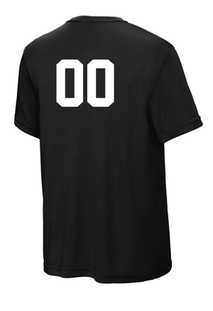 Custom Printed Apparel | Youth Custom T-Shirt - Black Performance Short Sleeve | LA Dragons - LA Dragons - 19284
