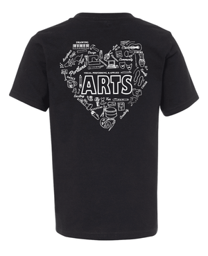 Custom Printed Apparel | Youth Custom T-Shirt - Black | Portland 50th Arts Fest - 50th Arts Fest - 18859