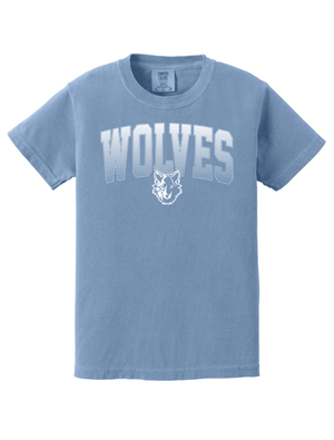 Custom Printed Apparel | Youth Custom T-Shirt - Blue Heavyweight | Cornell Elementary - Cornell - 19125