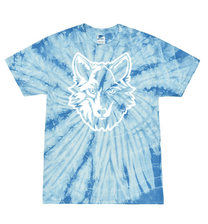 Custom Printed Apparel | Youth Custom T-Shirt - Blue Tie Dye | Bennett Woods Elementary - Bennett Woods - 19184