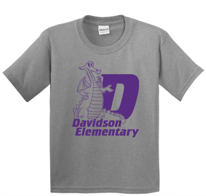 Custom Printed Apparel | Youth Custom T-Shirt | Davidson Elementary - Davidson Elementary - 19765