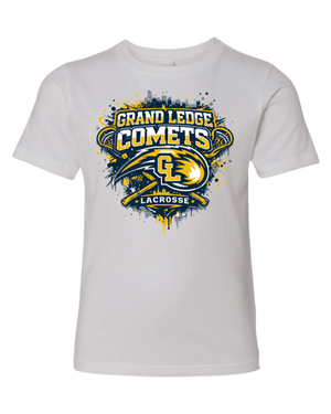 Custom Printed Apparel | Youth Custom T-Shirt | Grand Ledge Lacrosse - GL Lacrosse - 19166