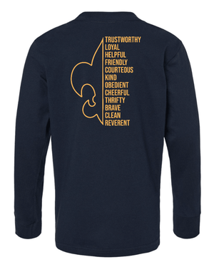 Custom Printed Apparel | Youth Custom T-Shirt - Long Sleeve | Portland Cub Scouts - Portland Cub Scouts - 19262
