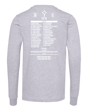 Custom Printed Apparel | Youth Custom T-Shirt - Long Sleeve | St. Patrick Football - 2025 State Champs - SP Football State Champs - 18873