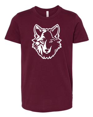 Custom Printed Apparel | Youth Custom T-Shirt - Maroon | Bennett Woods Elementary - Bennett Woods - 19184