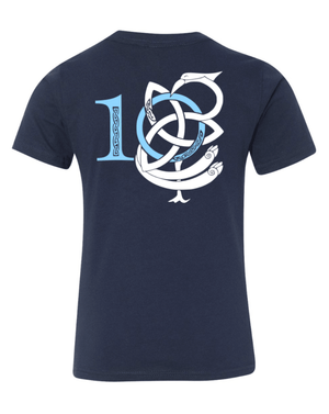 Custom Printed Apparel | Youth Custom T-Shirt - Navy | McCartney 10th Anniversary - McCartney 10th Anniversary - 19103