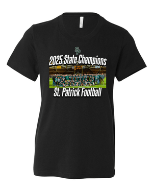 Custom Printed Apparel | Youth Custom T-Shirt | St. Patrick Football - 2025 State Champs - SP Football State Champs - 18873