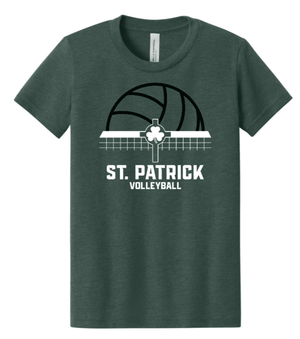 Custom Printed Apparel | Youth Custom T-Shirt | St. Patrick Volleyball - SP Vball - 19723