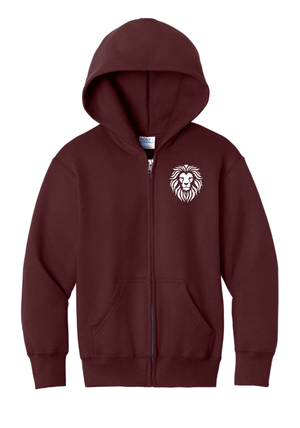 Custom Printed Apparel | Youth Full Zip Hoodie | Coram Deo Academics - Coram Deo 2026 - 19830