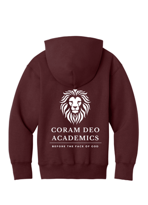 Custom Printed Apparel | Youth Full Zip Hoodie | Coram Deo Academics - Coram Deo 2026 - 19830