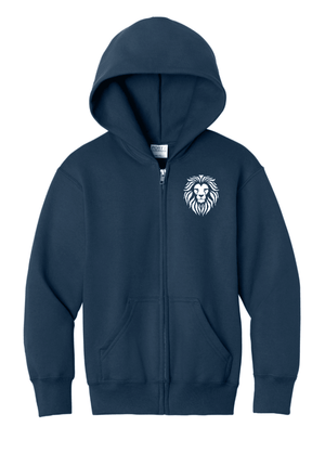 Custom Printed Apparel | Youth Full Zip Hoodie | Coram Deo Academics - Coram Deo 2026 - 19830