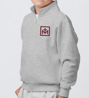 Custom Printed Apparel | Youth Full Zip Sweatshirt - Athletic Heather | St. Martha School Spirit Wear - St. Martha OD