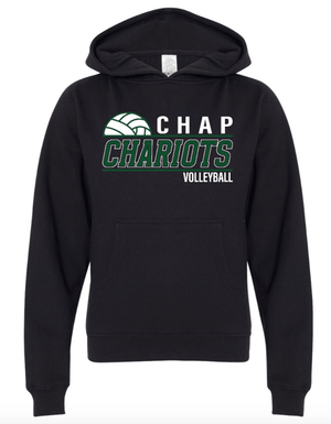 Custom Printed Apparel | Youth Hoodie | CHAP Chariot Volleyball - CHAP Volleyball - 19816