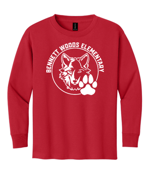 Custom Printed Apparel | Youth Long Sleeve T-Shirt | Bennett Woods Elementary - Bennett Woods Elementary