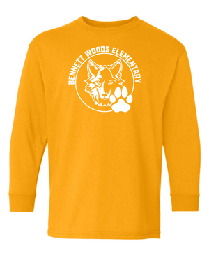 Custom Printed Apparel | Youth Long Sleeve T-Shirt | Bennett Woods Elementary - Bennett Woods Elementary