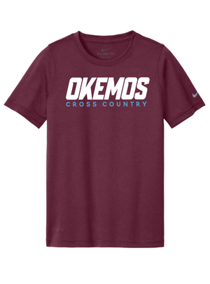 Custom Printed Apparel | Youth Nike Performance T-Shirt | CMS/Kinawa Cross Country - CMS/Kinawa XC - 19795